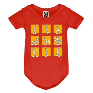 Цветно бебешко боди- Бъгс Бъни