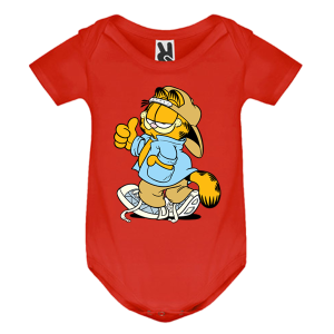 Цветно бебешко боди- Гарфилд