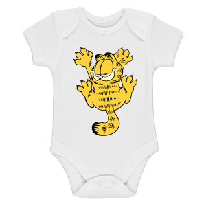 Бяло бебешко боди- Гарфилд