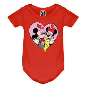 Цветно бебешко боди- Мини и Мики