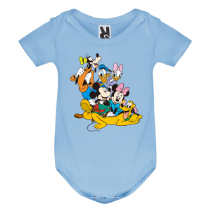 Цветно бебешко боди- Мики и приятели