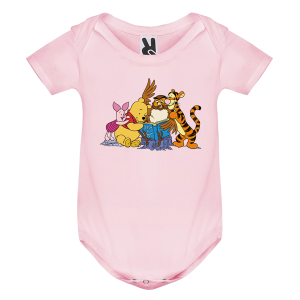 Цветно бебешко боди- Мечо пух