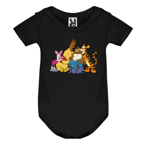 Цветно бебешко боди- Мечо пух