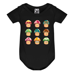 Цветно бебешко боди- Супер Марио