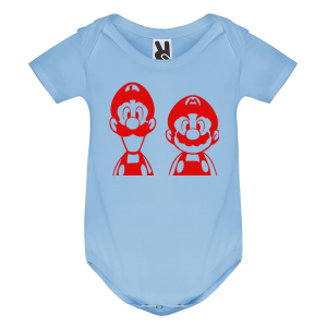 Цветно бебешко боди- Супер Марио