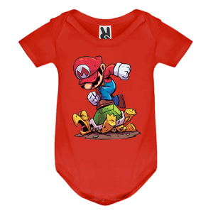 Цветно бебешко боди- Супер Марио