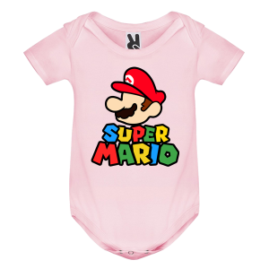 Цветно бебешко боди- Супер Марио