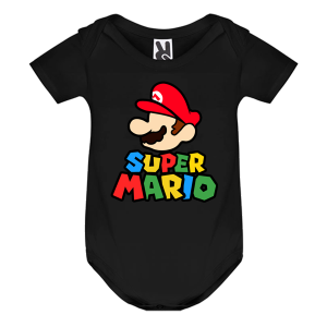 Цветно бебешко боди- Супер Марио