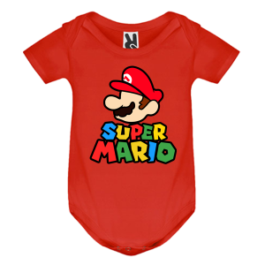 Цветно бебешко боди- Супер Марио