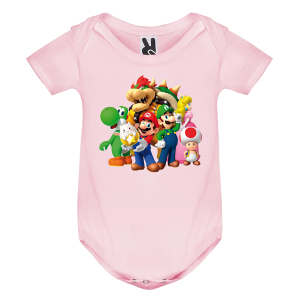 Цветно бебешко боди- Супер Марио