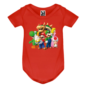 Цветно бебешко боди- Супер Марио