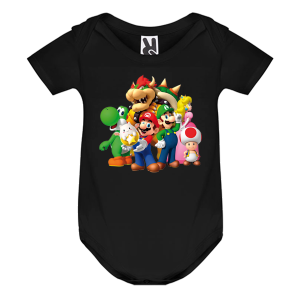 Цветно бебешко боди- Супер Марио