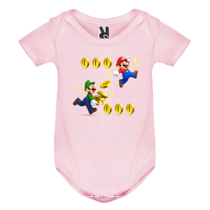 Цветно бебешко боди- Супер Марио