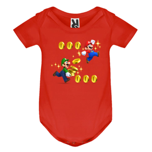 Цветно бебешко боди- Супер Марио