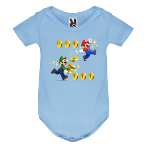 Цветно бебешко боди- Супер Марио