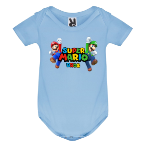 Цветно бебешко боди- Супер Марио