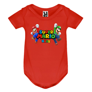 Цветно бебешко боди- Супер Марио