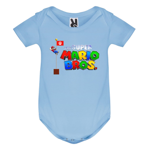 Цветно бебешко боди- Супер Марио