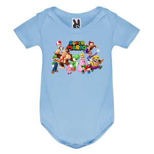 Цветно бебешко боди- Супер Марио