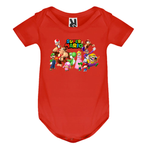 Цветно бебешко боди- Супер Марио