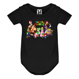 Цветно бебешко боди- Супер Марио
