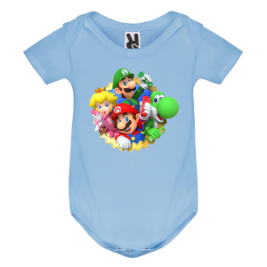 Цветно бебешко боди- Супер Марио