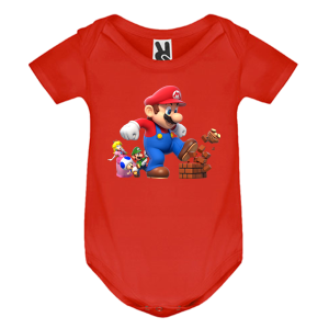 Цветно бебешко боди- Супер Марио