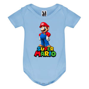 Цветно бебешко боди- Супер Марио