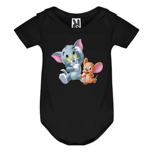 Цветно бебешко боди- Том и Джери