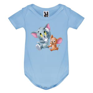 Цветно бебешко боди- Том и Джери