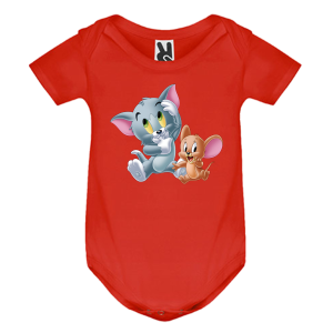 Цветно бебешко боди- Том и Джери