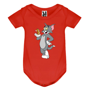 Цветно бебешко боди- Том и Джери