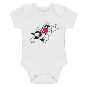 Бяло бебешко боди- Силвестър