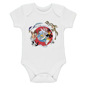 Бяло бебешко боди- Анимационни герои