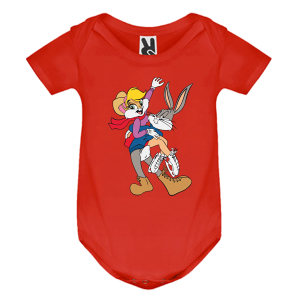 Цветно бебешко боди- Бъгс и Лола