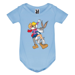 Цветно бебешко боди- Бъгс и Лола