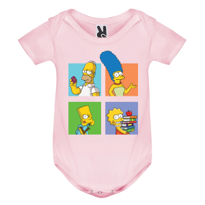 Цветно бебешко боди- Семейство Симпсън