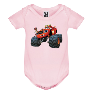 Цветно бебешко боди- Пламъчко и машините