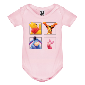 Цветно бебешко боди- Мечо Пух