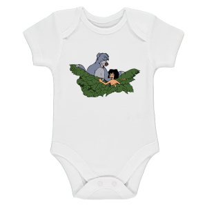 Бяло бебешко боди- Маугли