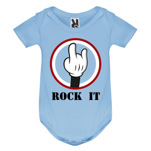 Цветно бебешко боди- Rock it