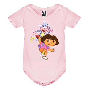 Цветно бебешко боди- Дора и ботичко