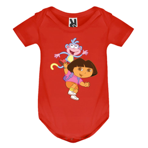 Цветно бебешко боди- Дора и ботичко