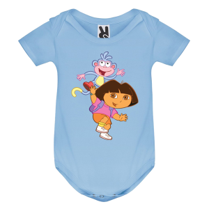 Цветно бебешко боди- Дора и ботичко