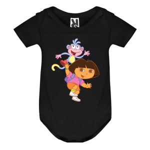 Цветно бебешко боди- Дора и ботичко