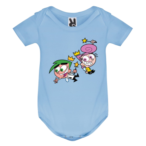 Цветно бебешко боди- Кръстници вълшебници