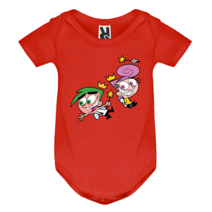 Цветно бебешко боди- Кръстници вълшебници