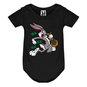 Цветно бебешко боди- Бъгс Бъни