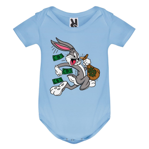 Цветно бебешко боди- Бъгс Бъни