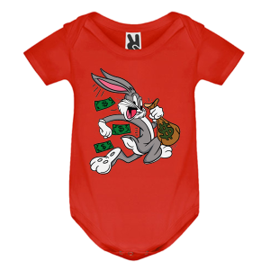 Цветно бебешко боди- Бъгс Бъни